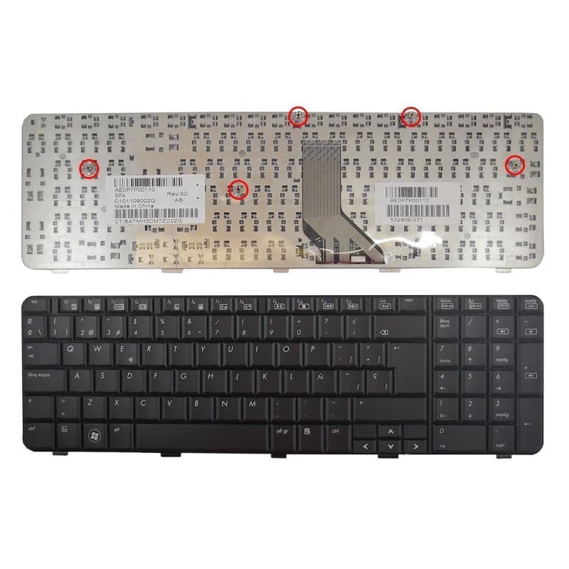 Teclado para Portátil HP CQ71 AE0P7P00110 532809-071 — image 1