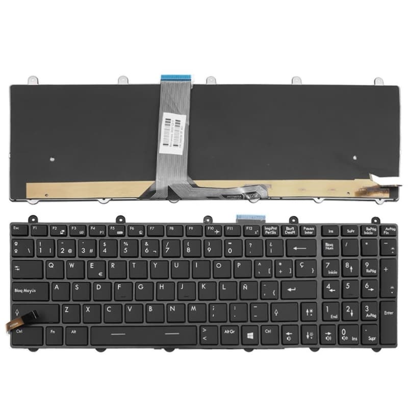 Teclado Retroiluminado MSI GT780 GT783 GX780 V132150BK1 SP Espanhol — image 1