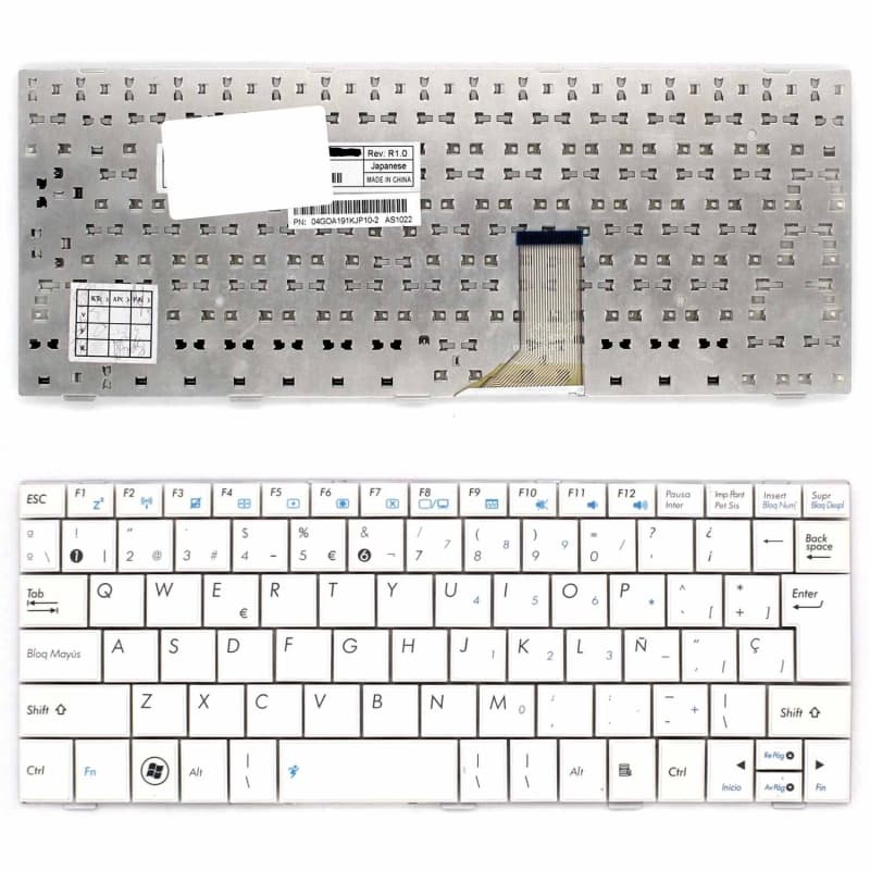 Teclado para Portátil Asus Eee PC 1001P 1001PX 1005HA 1005HAB 1005P 1008H — image 1