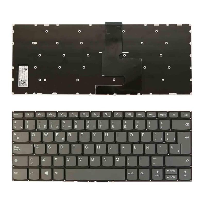 Teclado para Lenovo IdeaPad 330-14IKB Cinzento Sem Moldura — image 1