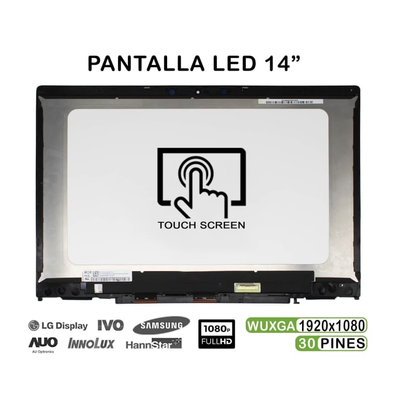 Ecrã LED 14" Táctil com Marco para HP Pavilion X360 14-CD — image 1