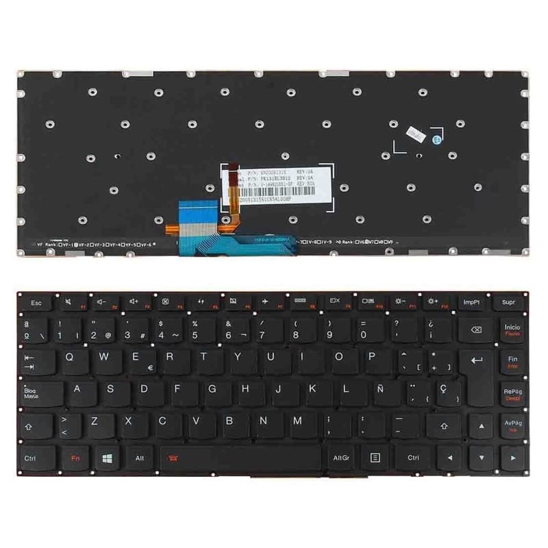 Teclado Retroiluminado para Lenovo Yoga 2 13' Yoga 700-14ISK - Preto — image 1