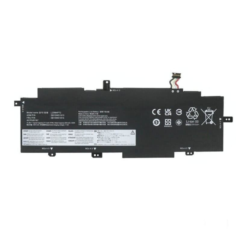Bateria para Lenovo ThinkPad X1 Carbon 9ª/10ª Geração L20M4P72 - 3711mAh — image 1
