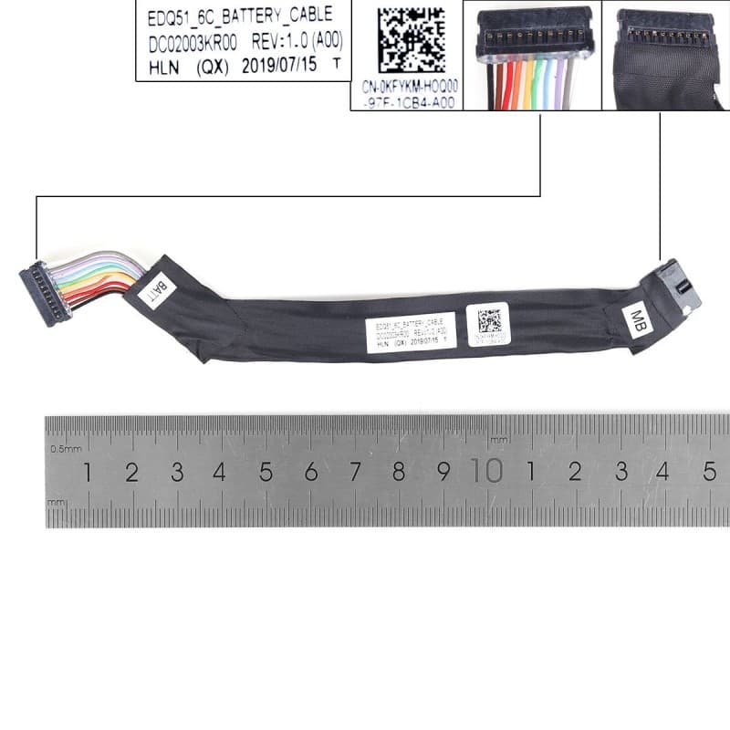 Cabo de Bateria para Dell M15 R2 M17 R2 0KFYKM DC02003KR00 — image 1
