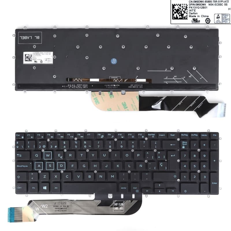 Teclado Retroiluminado para Dell 7566 PK131Q12B01 - Novo — image 1