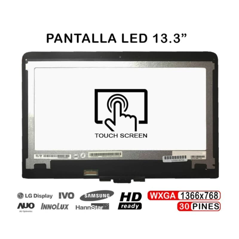 Ecrã Táctil 13.3" para HP Pavilion x360 13-S100NJ - WXGA — image 1