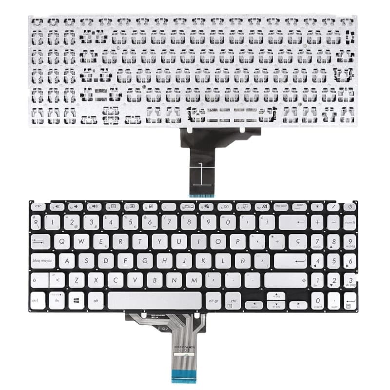 Teclado para Portátil Asus X515 X515DA X515EA X515J Prata — image 1