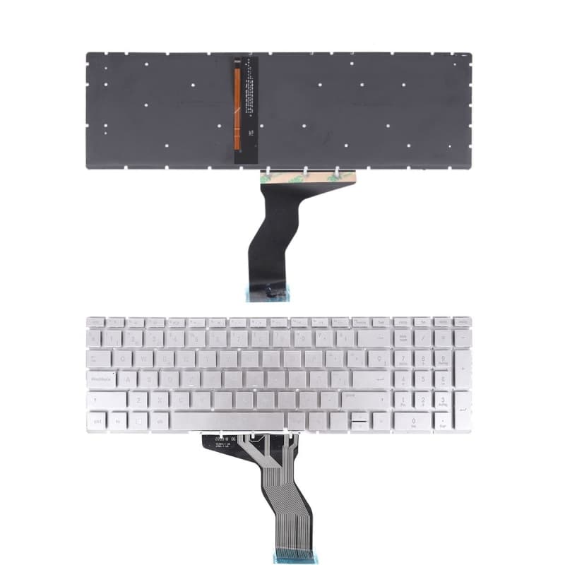 Teclado Retroiluminado para HP Pavilion 15-BS - Prata — image 1