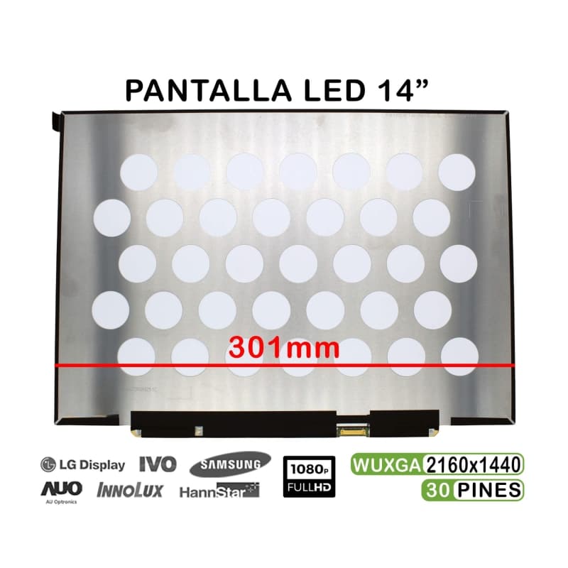 Pantalla LED 14" para Portátil TV140WTM-NH0 2160x1440 30 Pines — image 1