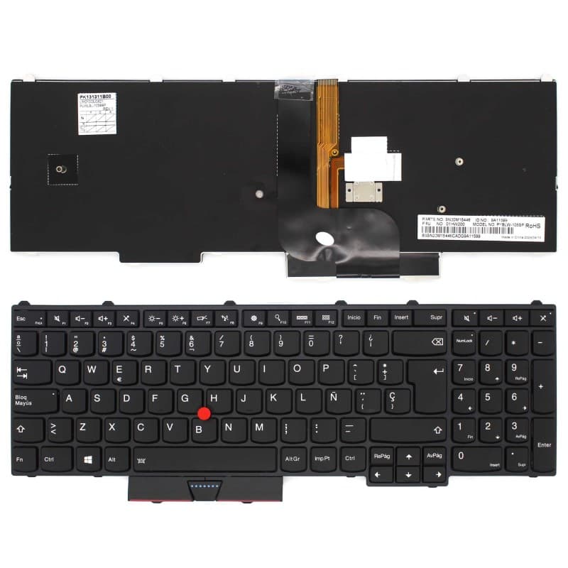 Teclado Retroiluminado para Lenovo P50 P70 - Negro 18-0072C-DZ01-001 — image 1