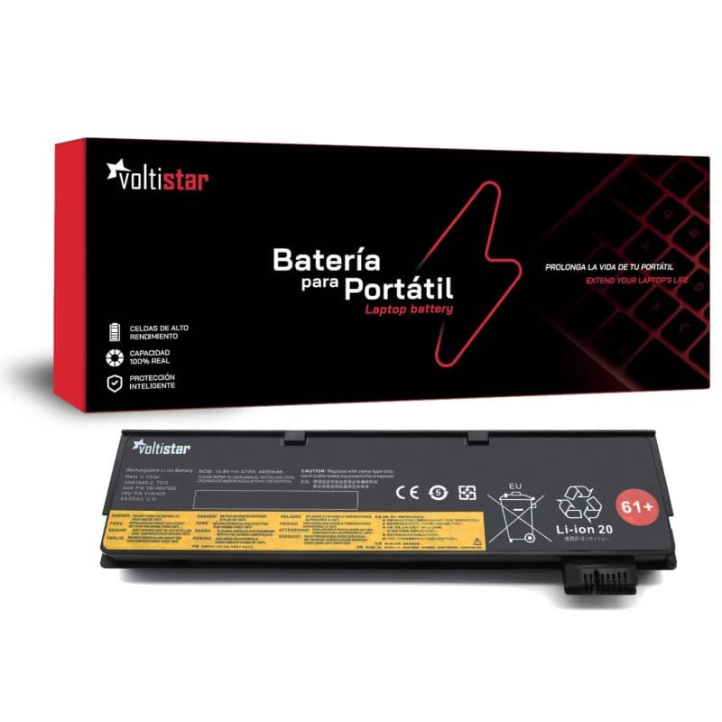 Bateria Voltistar para Lenovo ThinkPad T470 T480 T570 T580 01AV425 01AV426 — image 1