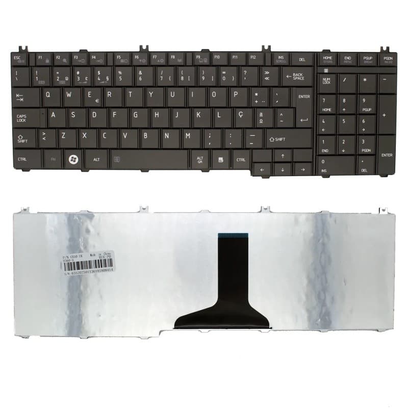 Teclado Português para Toshiba Satellite T660 C660 C665 L650 L670 L750 — image 1