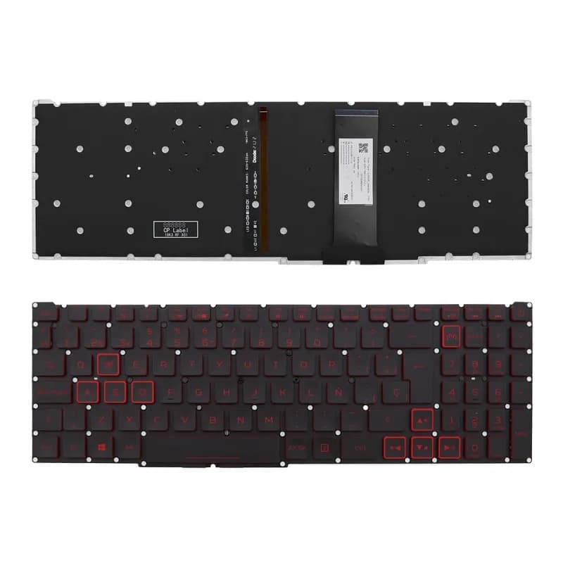 Teclado Retroiluminado para Acer Nitro 4/5 AN515-54, AN515-43 - Preto — image 1