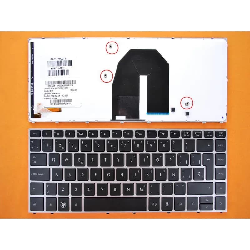 Teclado Retroiluminado HP ProBook 5330 5330M Prateado — image 1