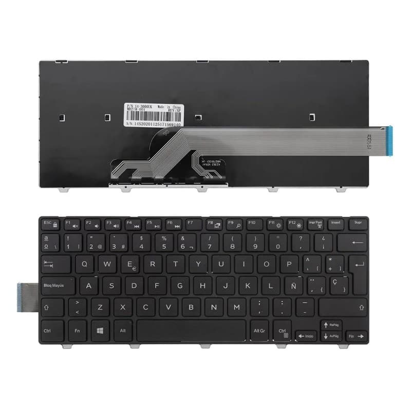 Teclado para Portátil Dell Inspiron 14-3000 5447 5442 5445 7447 Series Negro — image 1