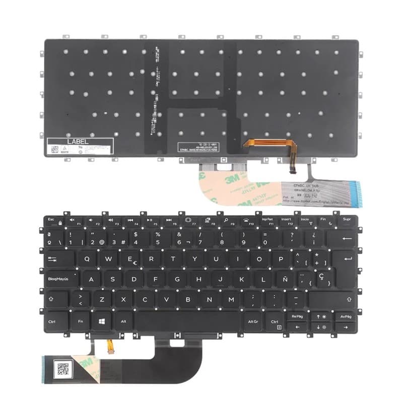 Teclado Retroiluminado Dell XPS 15 9575 Precision 5530 Preto — image 1