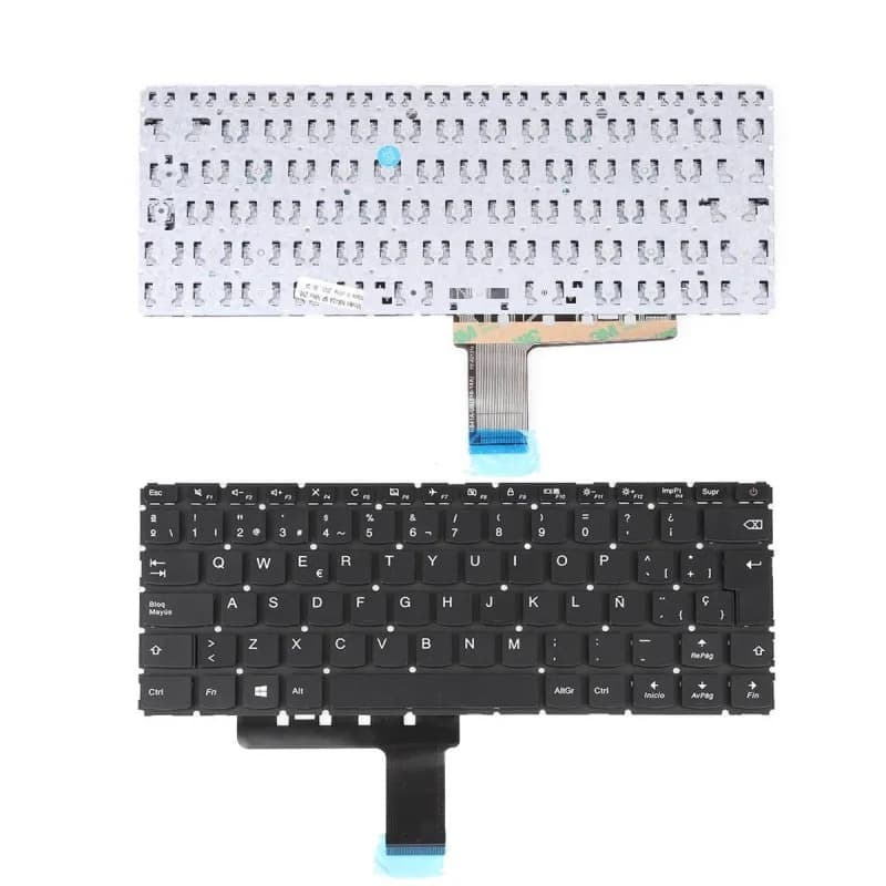 Teclado para Portátil Lenovo Ideapad 110-14IBR Preto Espanhol — image 1