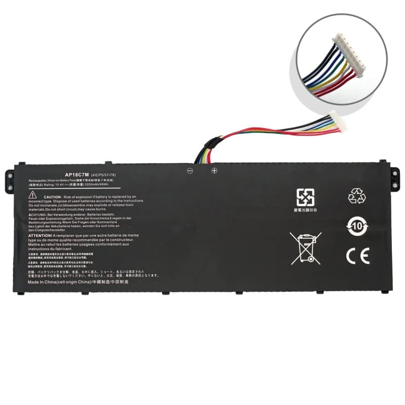 Bateria para Acer Spin 5 SP515-51GN / Swift 3 SF313-51 AC14B7K 15.4V 3200mAh