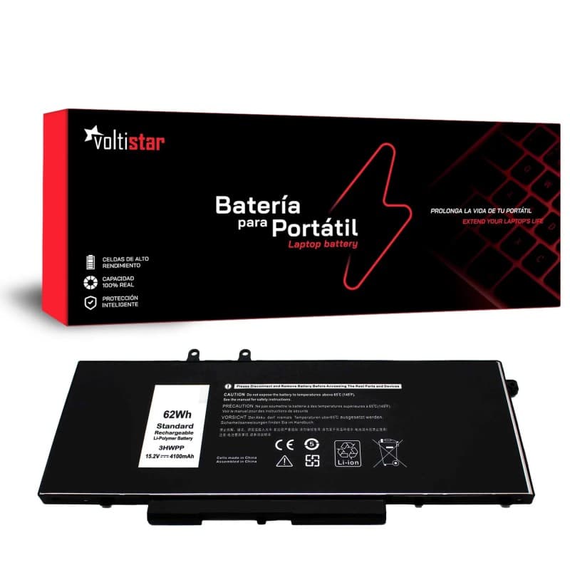 Bateria Voltistar para Dell Latitude 14 5401 5410 5411 15 5501 5510 - 4100mAh 15.2V — image 1