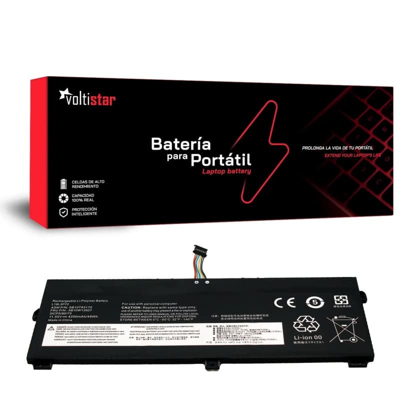 Bateria Voltistar para Lenovo ThinkPad X13 Yoga Gen 1 - L18L3P72 (4200mAh) — image 1