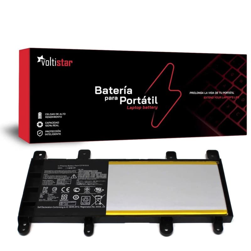 Bateria para Portátil Asus X756UA X756UB X756UF X756UJ C21N1515 Voltistar — image 1
