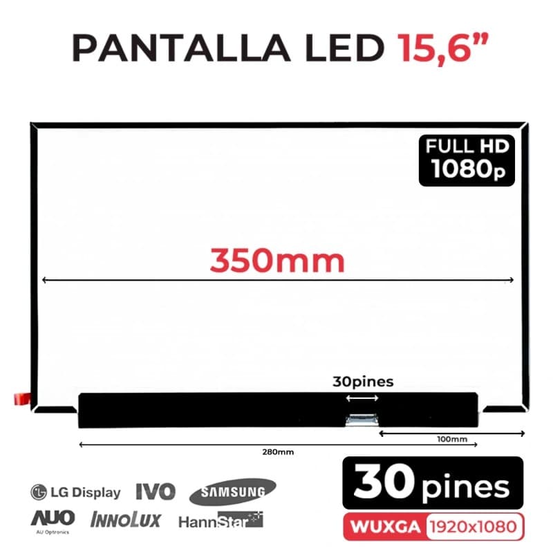 Ecrã LED Mate 15.6" para Lenovo 5D10R41287 — image 1