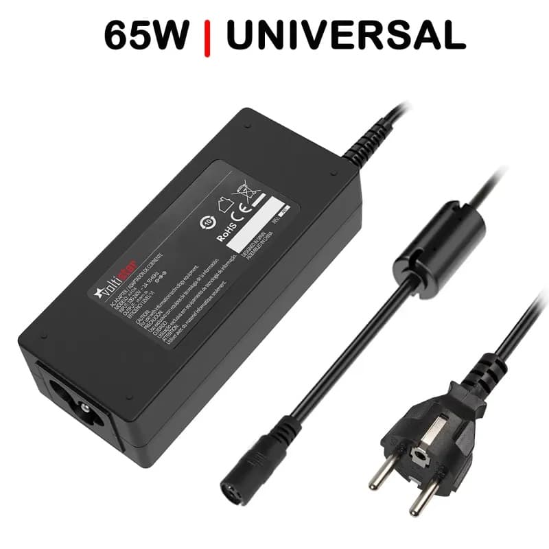 Carregador Universal Portátil 15-20V 65W com 10 Conectores — image 1