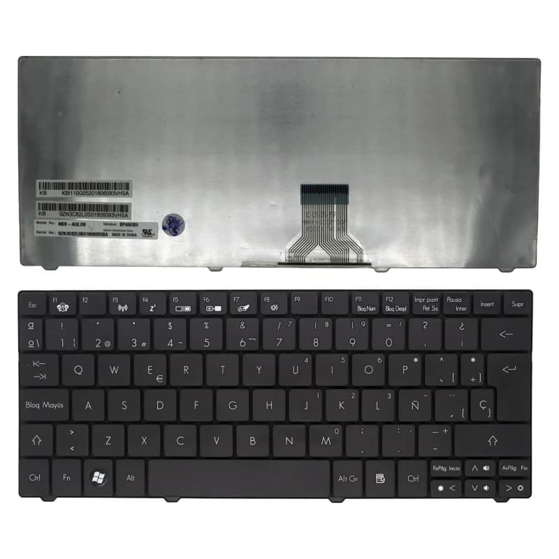 Teclado para Portátil Gateway EC19 Negro NSK-AQL0F — image 1