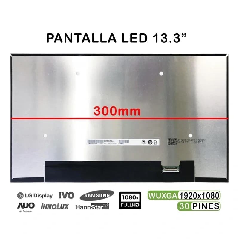 Pantalla LED 13.3" B133HAN05.C FHD - Portátil Novo — image 1