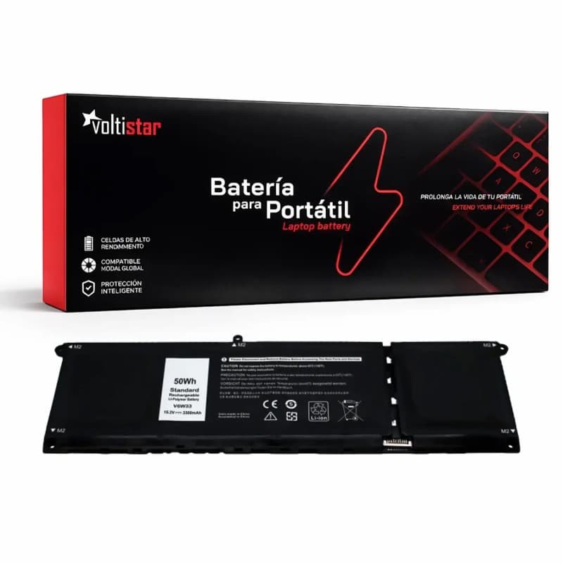 Bateria Voltistar para Dell Inspiron 13 5310 V6W33 - 50Wh 15.2V — image 1