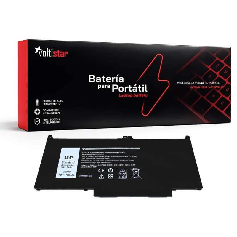 Bateria Voltistar para Dell Latitude 13 5300 5310 14 7400 MXV9V P96G — image 1