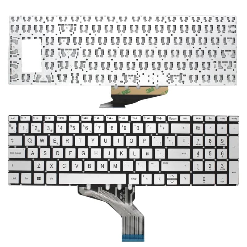 Teclado para Portátil HP 15-CS Prateado - Novo e Selado — image 1