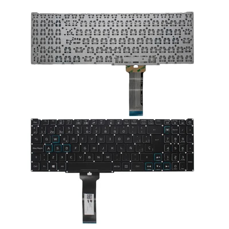 Teclado Retroiluminado para Acer Nitro NK151310B Preto e Azul — image 1