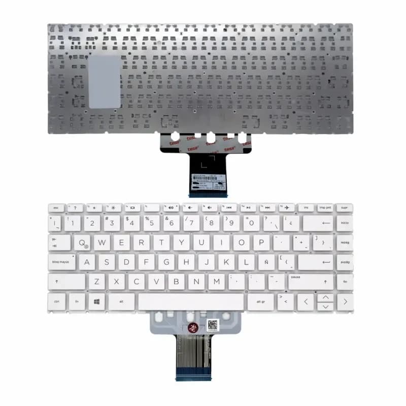 Teclado Latino para Portátil HP 14S-DQ1020NS/1021NS Branco — image 1