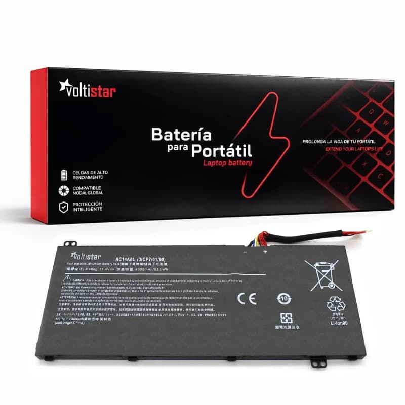 Bateria Voltistar para Acer V15 Nitro VN7-571 VN7-591G - 11.4V 4605mAh