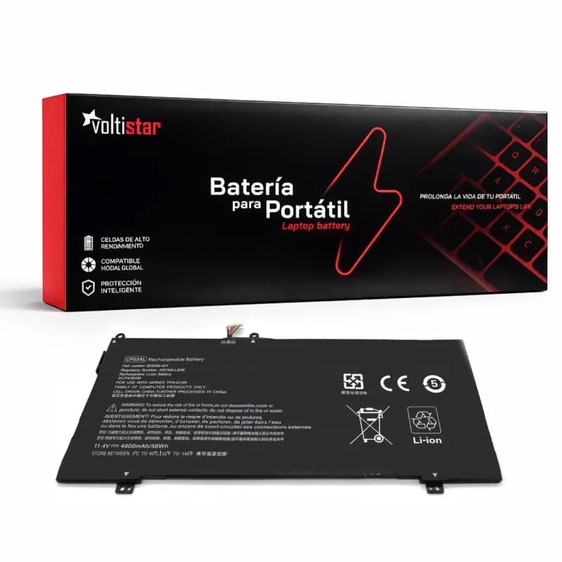 Bateria Voltistar para HP Spectre X360 13 CP03XL CP03060XL 11.4V 4900mAh — image 1