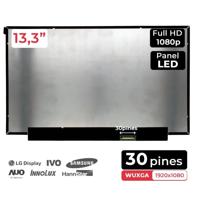 Ecrã LED 13,3" FHD HP NV133FHM-N4F - Novo e Selado — image 1