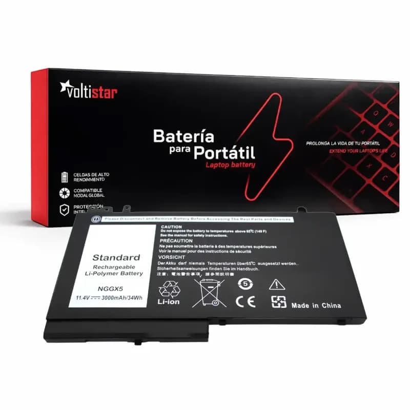 Bateria para Portátil Dell Latitude E5250 E5270 E5470 - Voltistar 3000mAh 11.4V — image 1