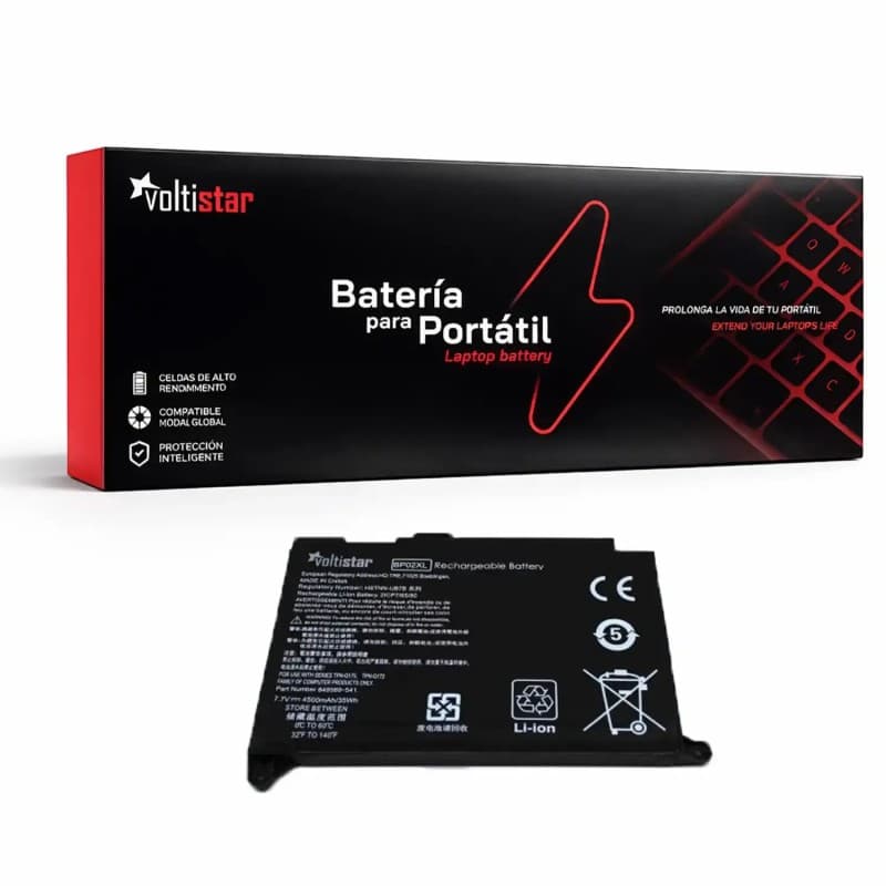 Bateria para HP BP02XL HSTNN-UB7B 7.6V 5300mAh Voltistar — image 1