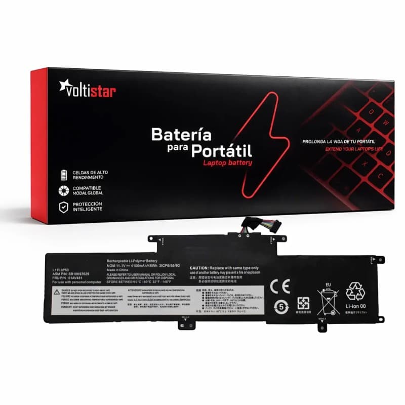 Bateria Voltistar para Lenovo ThinkPad L380 Yoga L17L3P53 46Wh — image 1