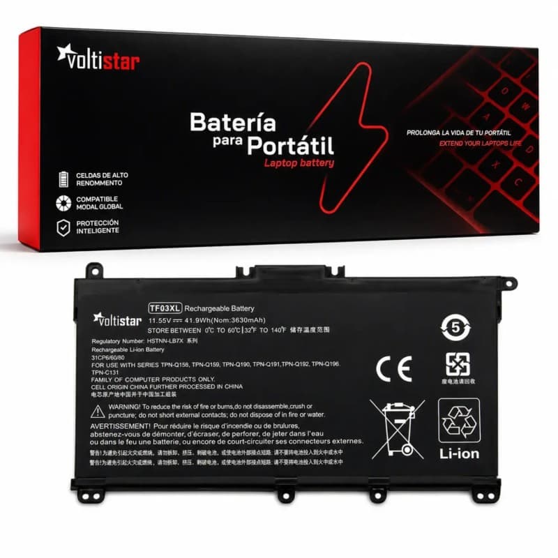 Bateria para Portátil HP HSTNN-LB7X HSTNN-UB7J Voltistar — image 1