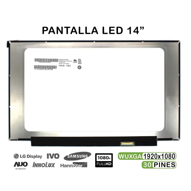 Ecrã Portátil 14" B140HAN03.6 LED 1920x1080 - Novo Selado — image 1