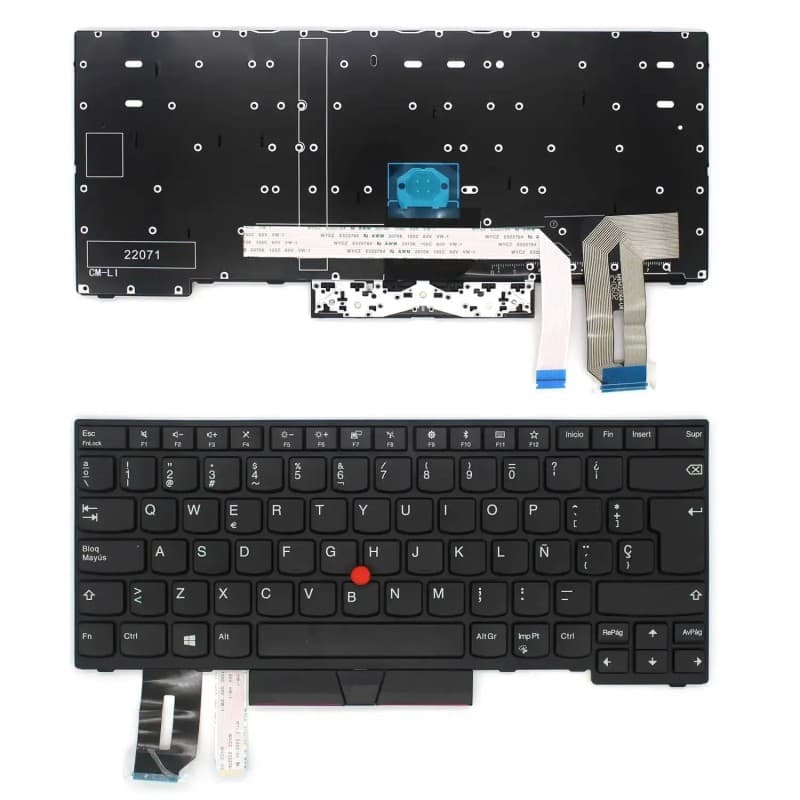 Teclado Retroiluminado para Lenovo ThinkPad T470 T480 T490 T495 L380 L390 — image 1
