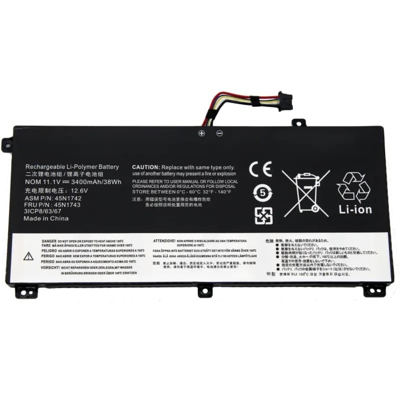 Bateria para Lenovo ThinkPad T550 T560 W550 P50s - 45N1742 00NY639 — image 1