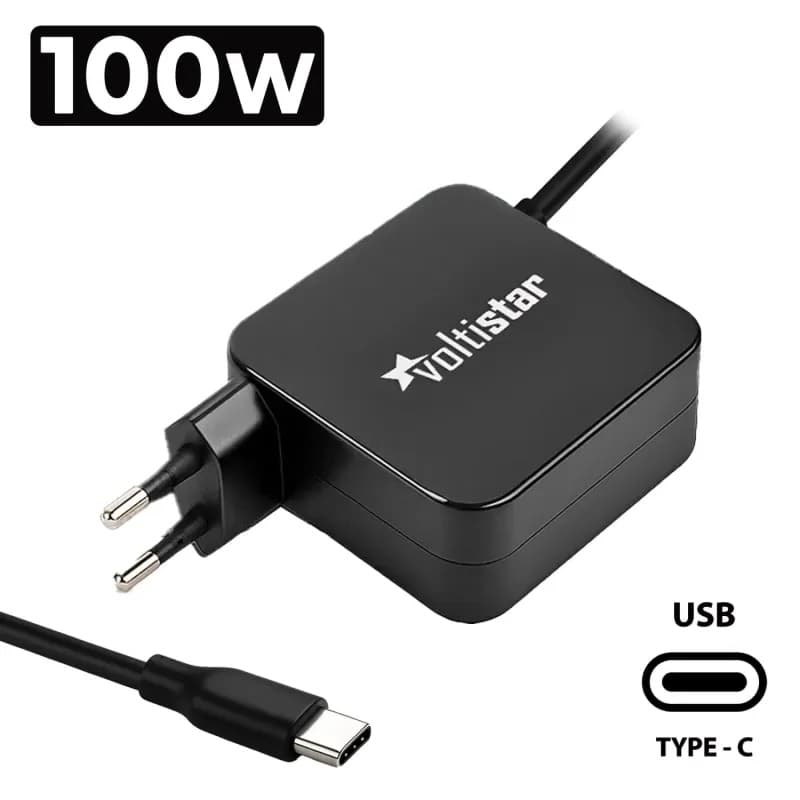 Carregador Multivoltagem USB-C 100W 5V-20V para Portátil — image 1