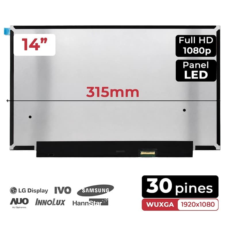 Ecrã LED Mate 14'' para HP EliteBook 840 G5/G6/G7 – M140NVFA R5 FHD — image 1