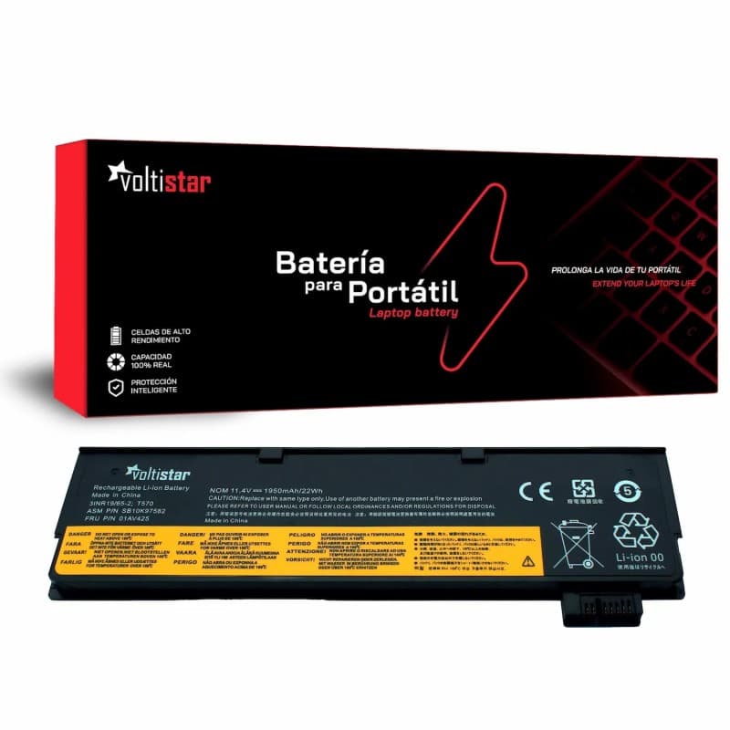 Bateria Voltistar para Lenovo ThinkPad T470 SB10K97580 11.4V 1950mAh — image 1