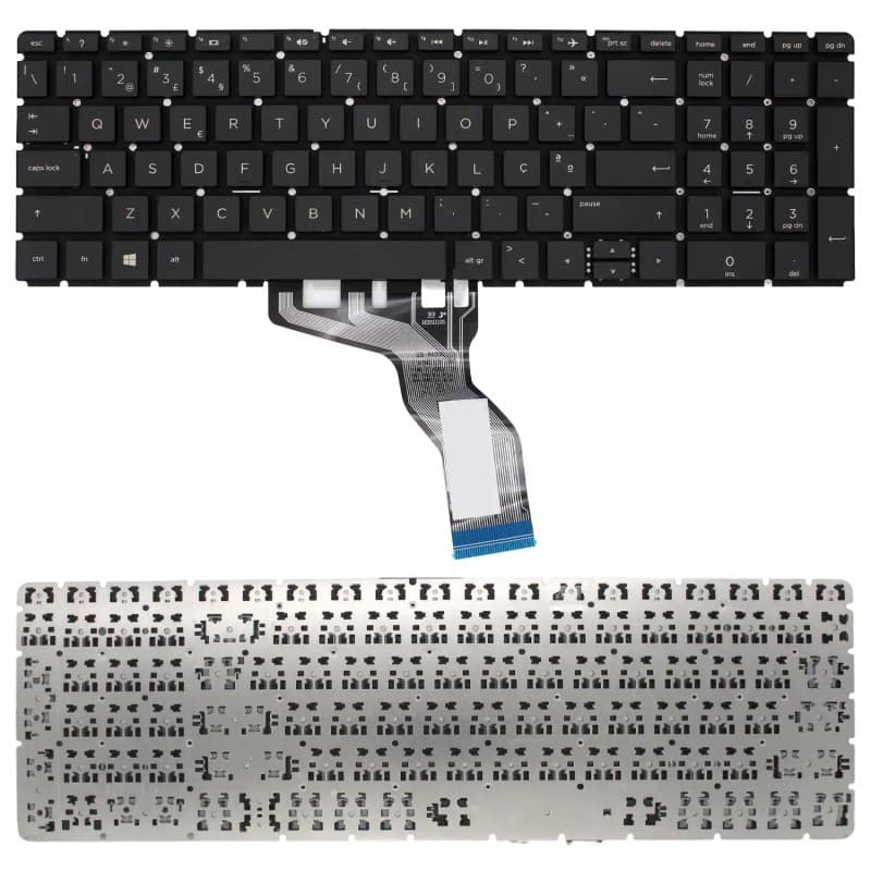 Teclado para HP 250 G6 255 G6 OMEN 17-W Português (Intro Pequeno) — image 1