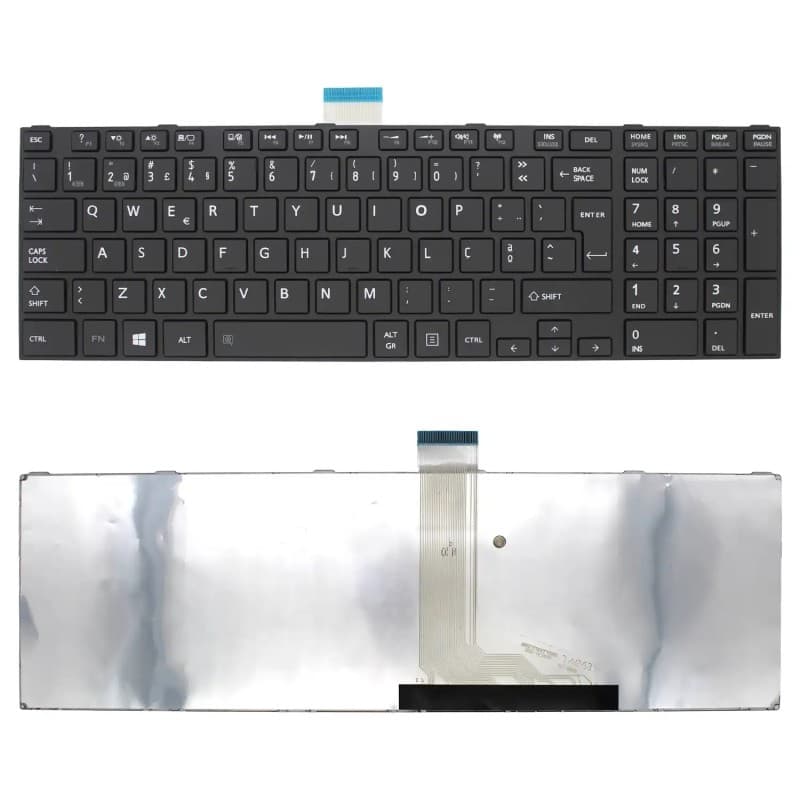 Teclado para Toshiba Satellite C850 C855 C870 L850 L855 L870 - Português — image 1