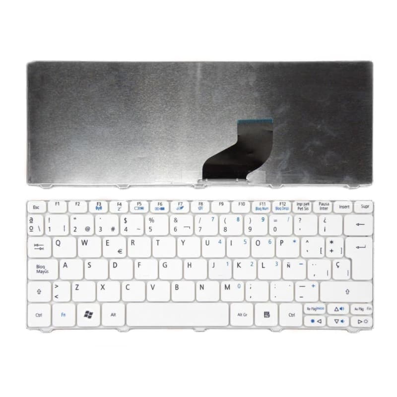 Teclado para Portátil Acer Aspire One D260 Gateway LT21 Branco — image 1